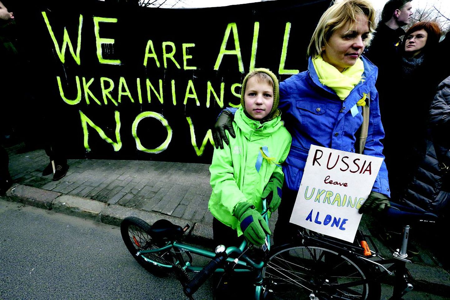 Pilt umbes tuhande osalejaga meeleavalduselt mullu märtsi alguses Riias, kui Venemaa oli Ukrainalt napsamas Krimmi poolsaart.
