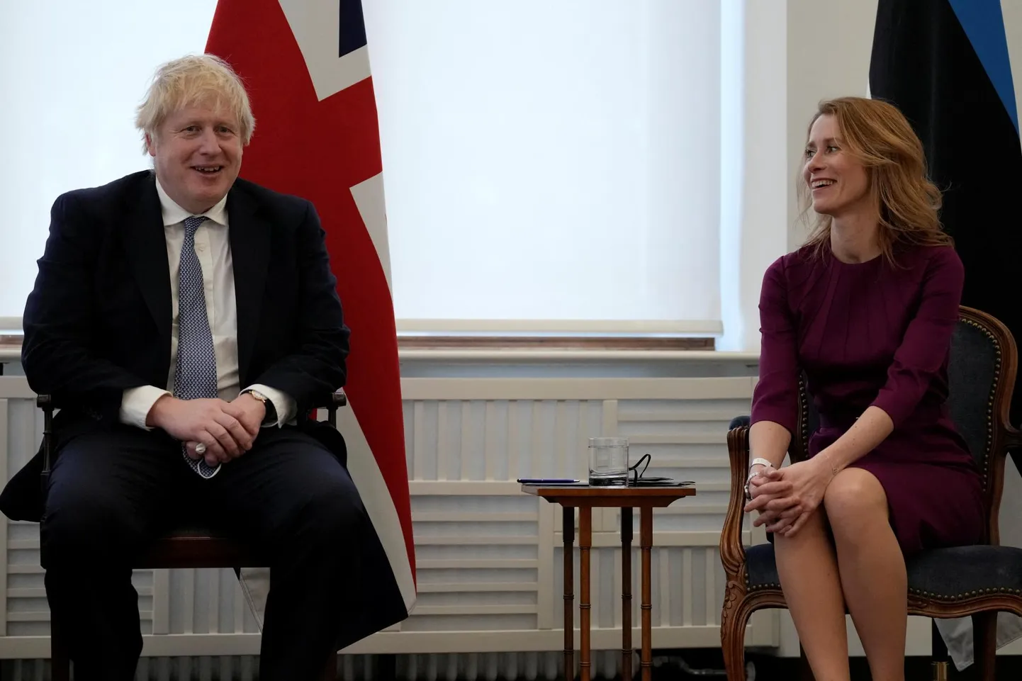 Boris Johnson ja Kaja Kallas Müncheni julgeolekukonverentsil.