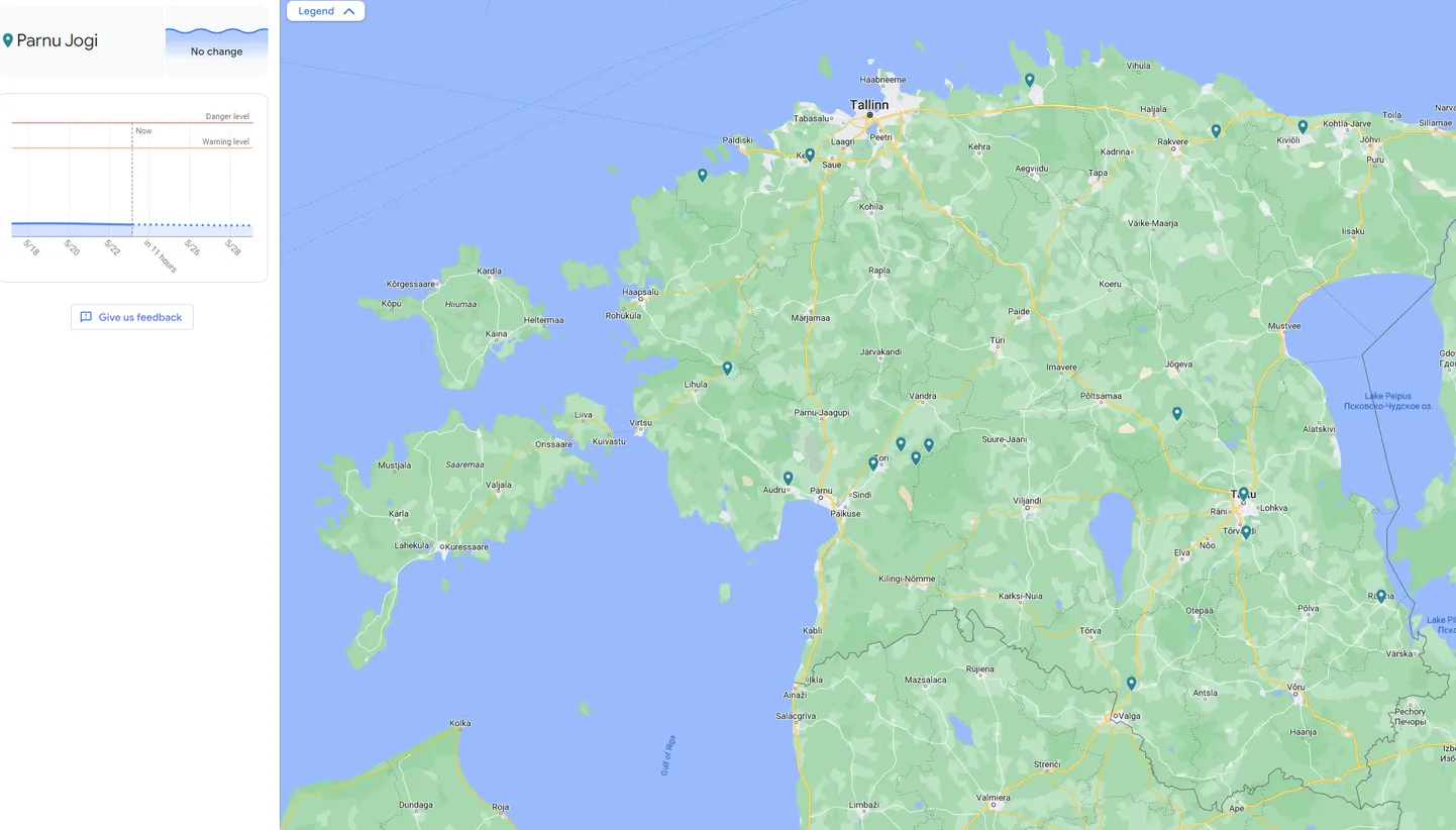 Flood Hubi kaudu on Google Mapsis märgistatud eri kohad jõgedel kõikjal maailmas.