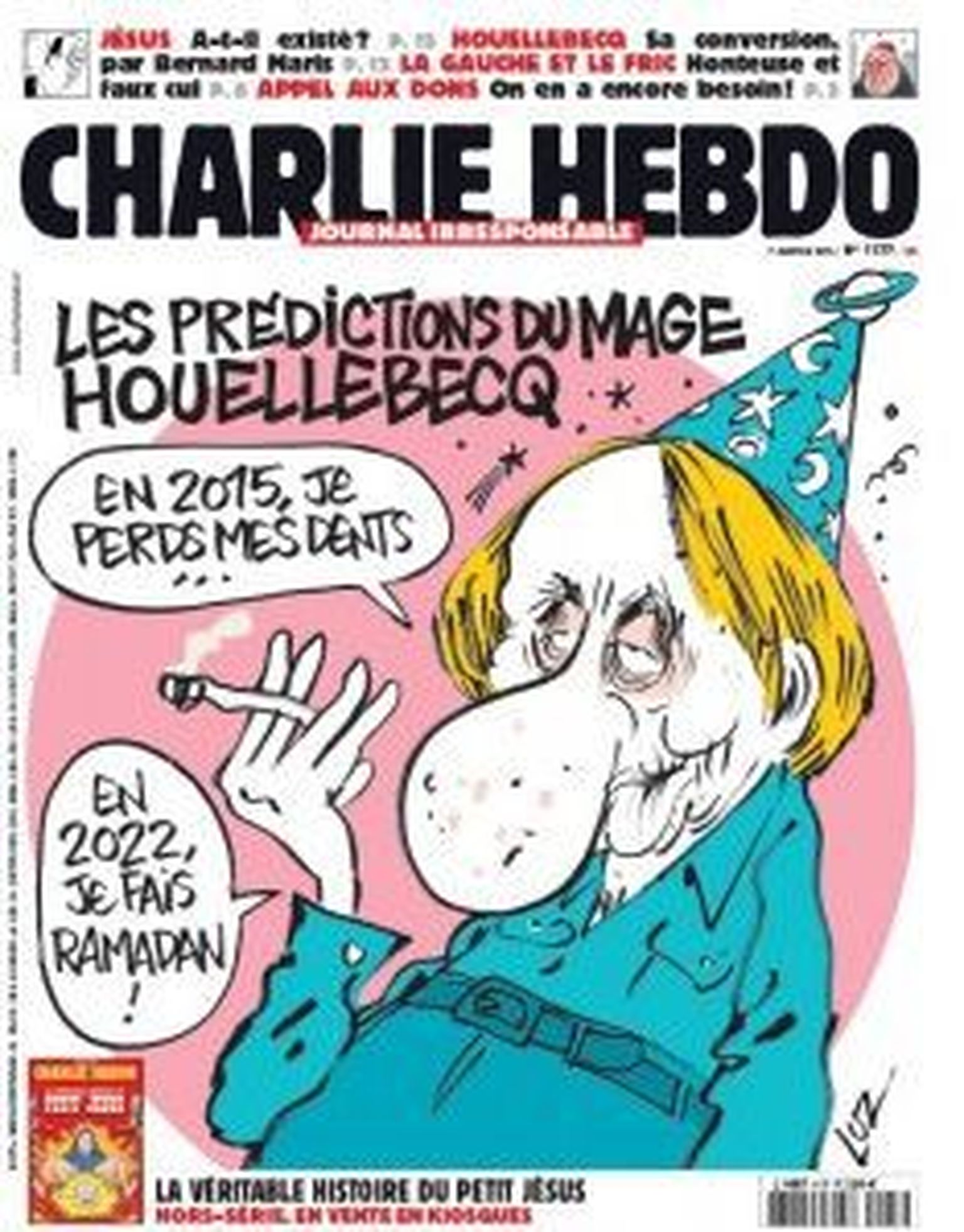 Charlie Hebdo viimane number enne traagilist tulistamist.