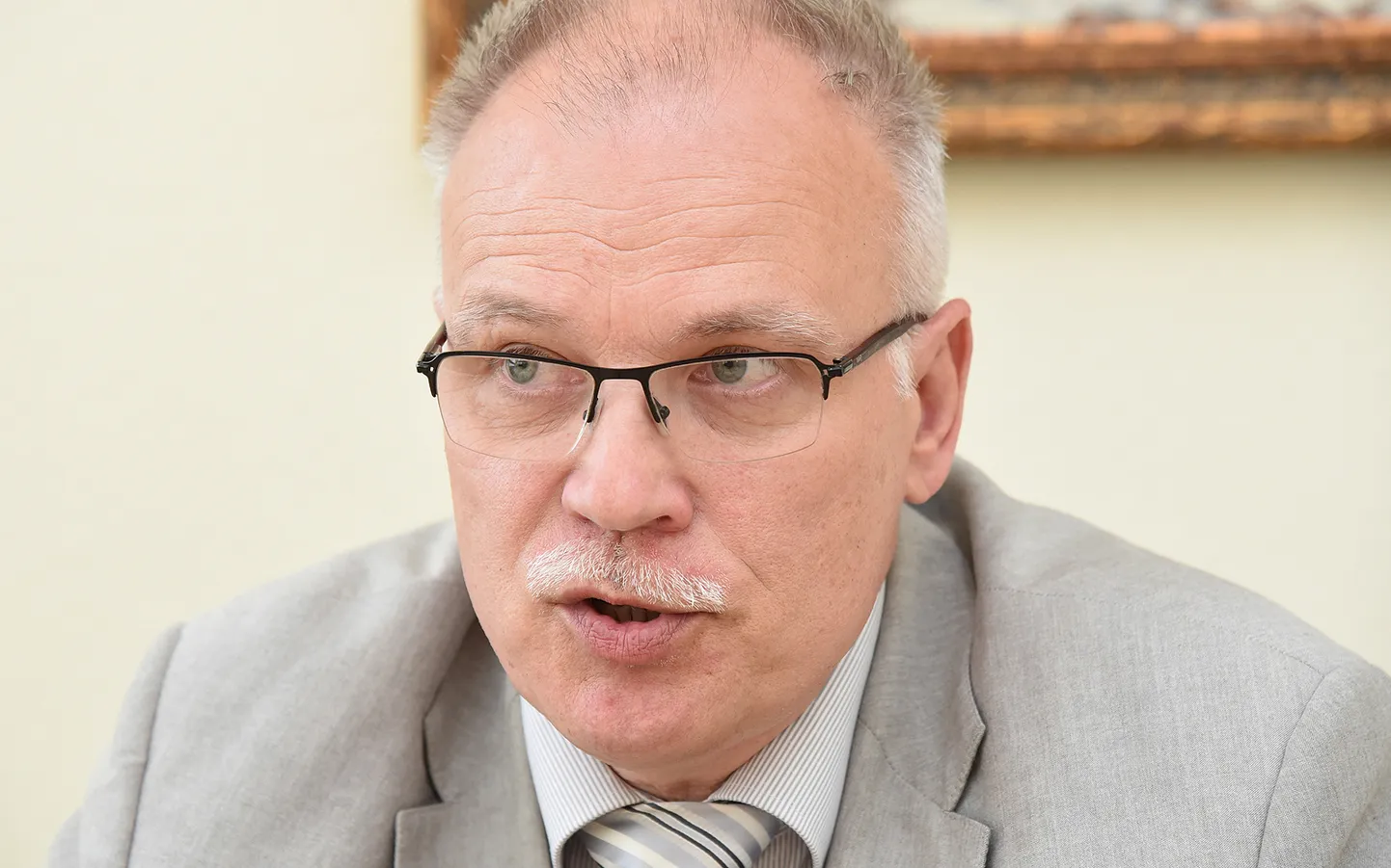 Latvijas Veselības un sociālās aprūpes darbinieku arodbiedrības priekšsēdētājs Valdis Keris