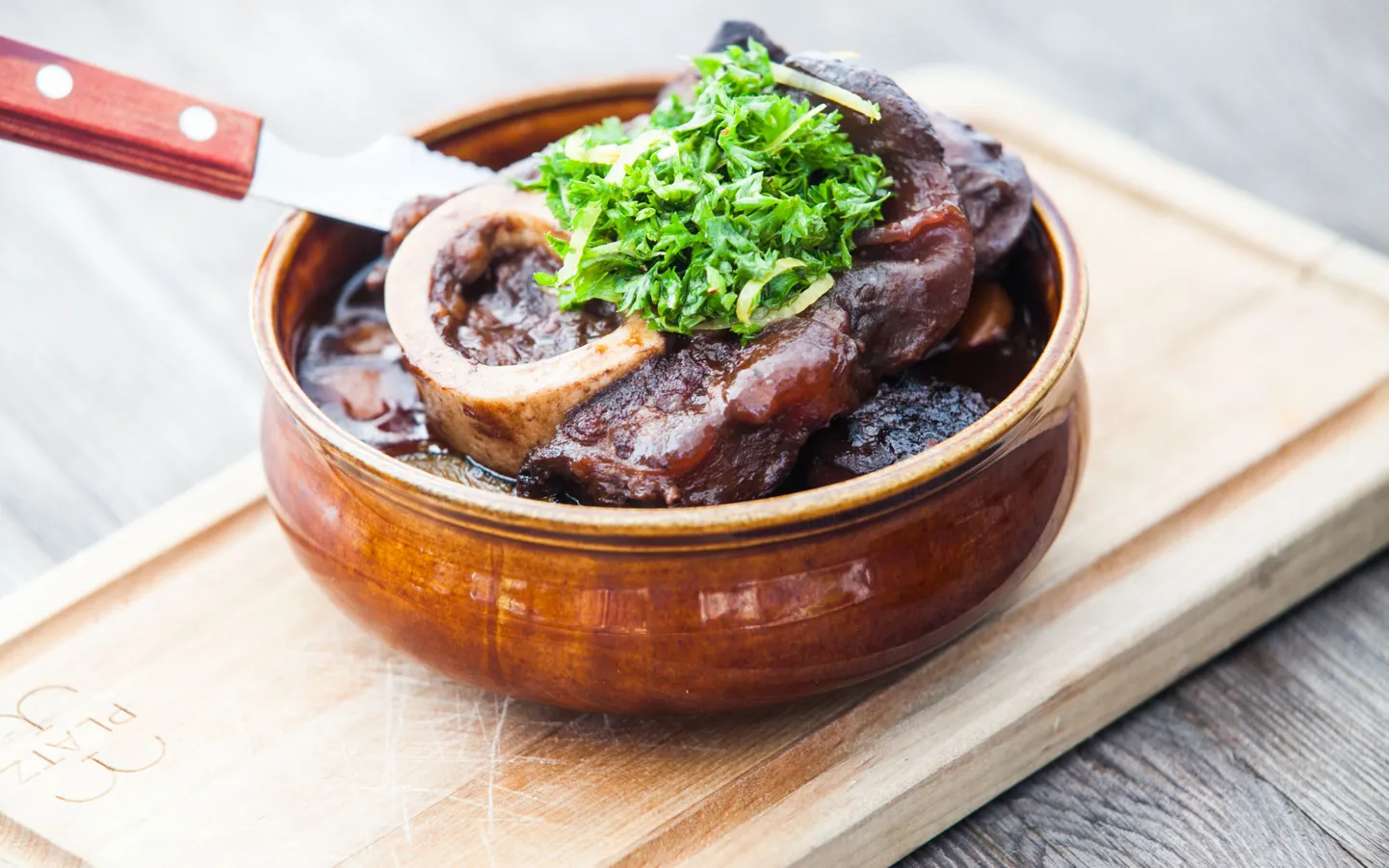 Так выглядит жаркое из osso bucco по версии ресторана Platz.