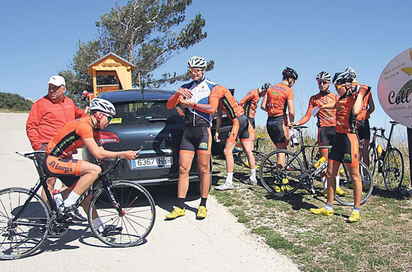 Pärnu poiste treeninglaager lõppes omavahelise jõuprooviga Vuelta tõusul.