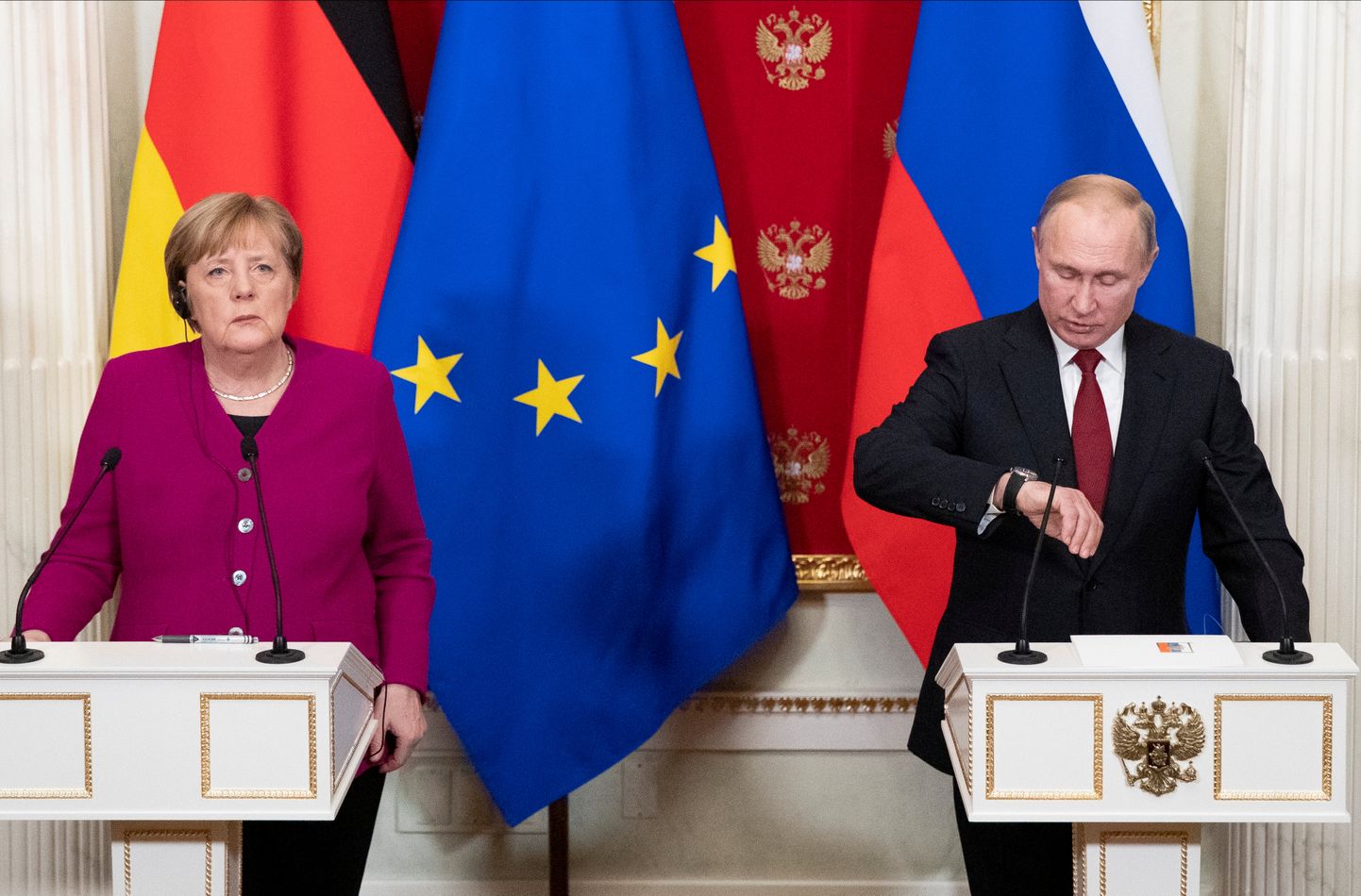 В последний раз канцлер Германии посещала Россию в январе 2020 года.