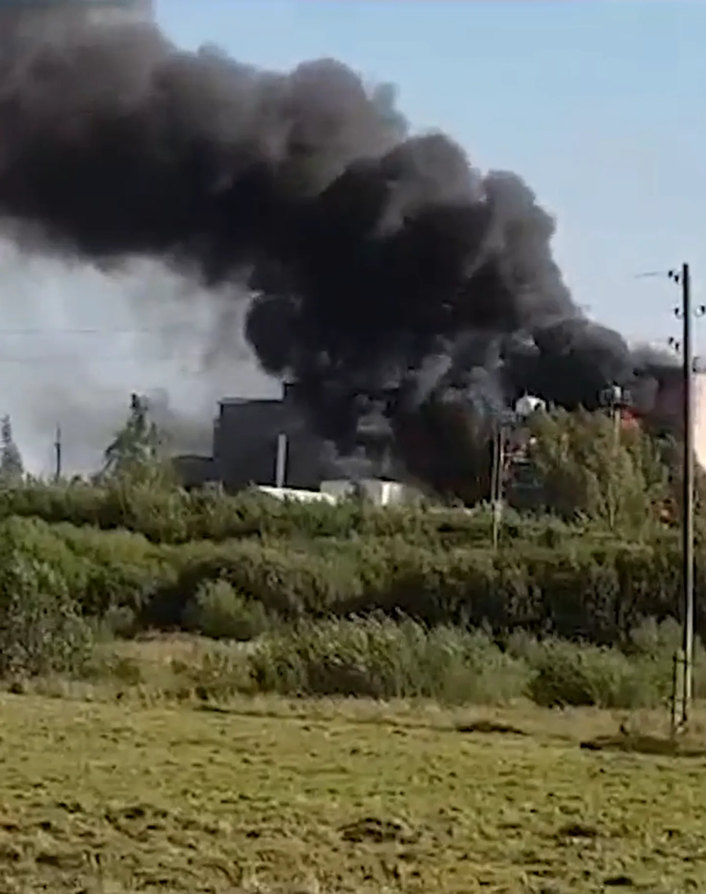 Пожар в Салдусском крае