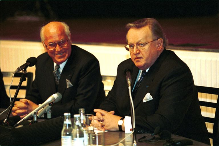 Martti Ahtisaari ja Lennart Meri Tallinnas.