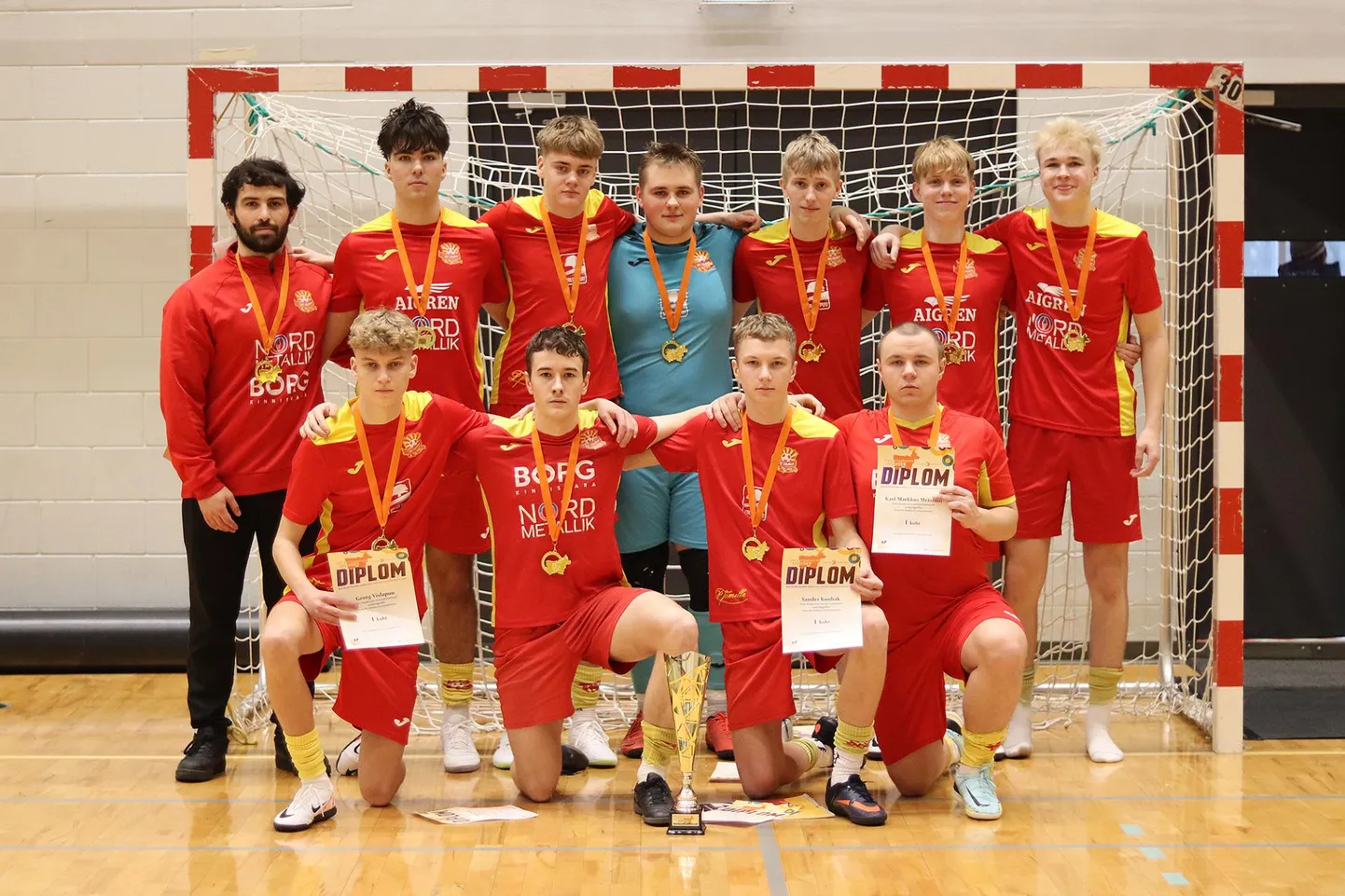Võru FC Heliose noorte võidukas tiim