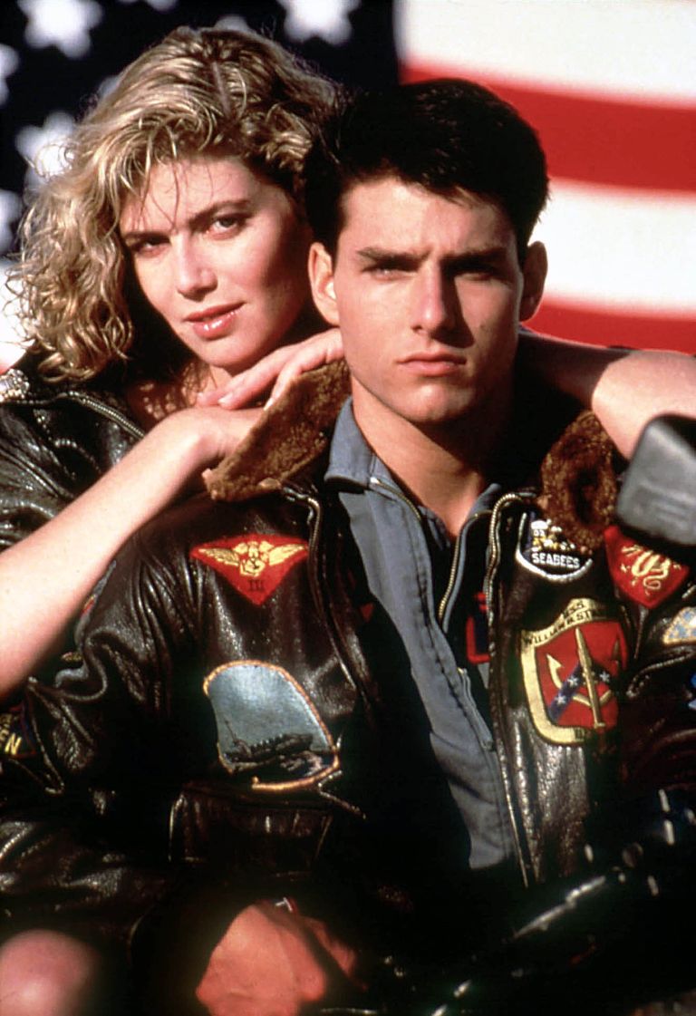 Kelly McGillis ja Tom Cruise filmis «Top Gun»