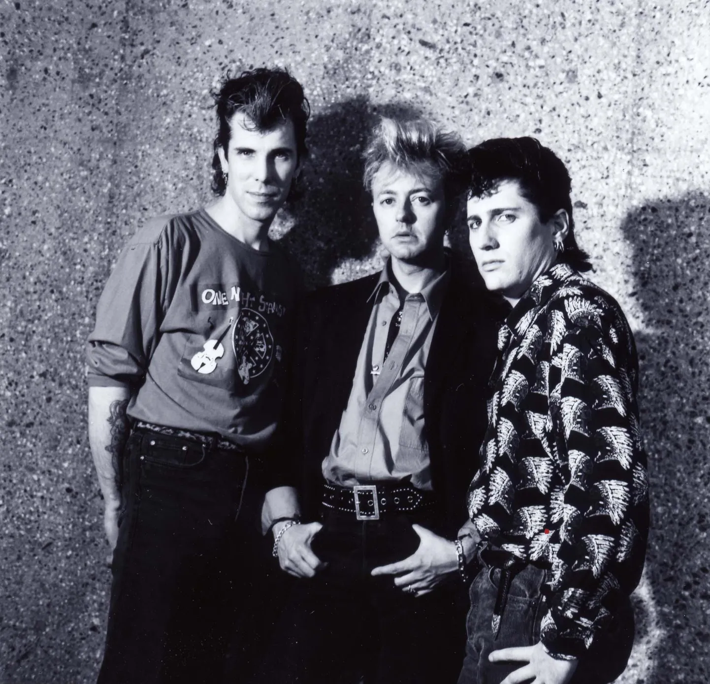 Stray Cats. Vasakult Slim Jim Phantom, Brian Setzer ja Lee Rocker 1990. aastatel Jaapanis.