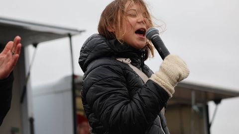 Greta Thunberg liitus söevastaste meeleavaldajatega Lützerathis
