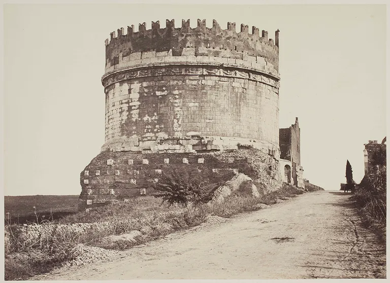 Cecilia Metella mausoleum Via Appia ääres Roomas, KMM F 449, Tartu Ülikooli kunstimuuseum