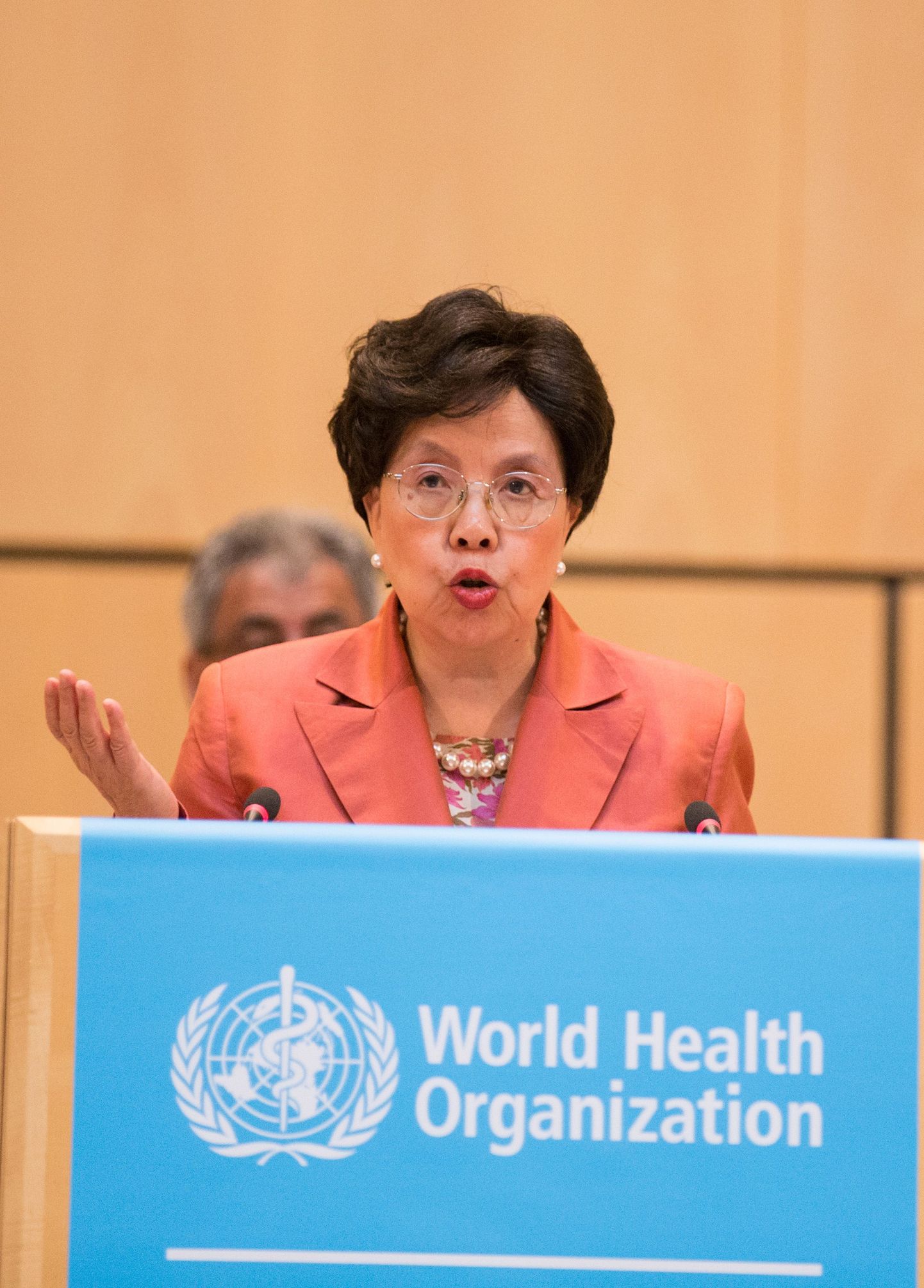 Margaret Chan eilsel maailma terviseassambleel.