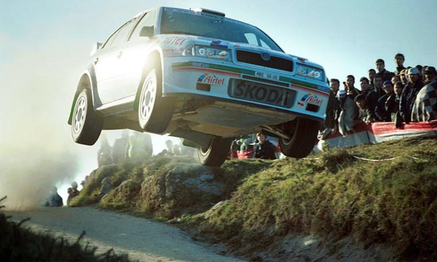 Armin Schwarz Škoda Octavia WRC roolis.