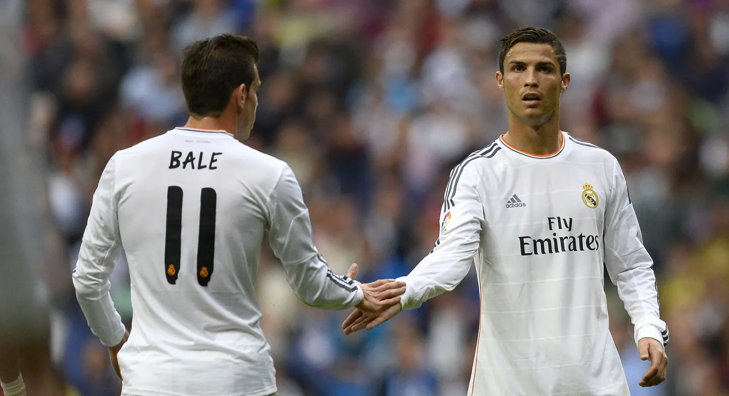 Gareth Bale (vasakul) ja Cristiano Ronaldo.