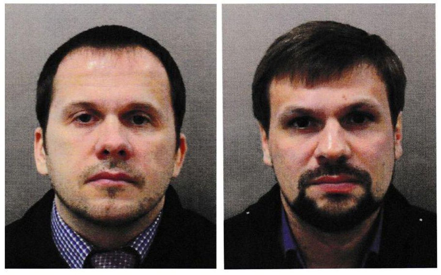 Närvimürgirünnakus süüdistatavad GRU töötajad Aleksandr Petrov (vasakul) ja Ruslan Boširov.