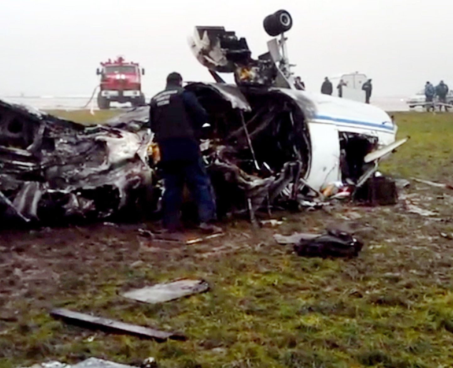 Частный самолет Dassault Falcon 50 разбился во «Внуково» в ночь на 21 октября.