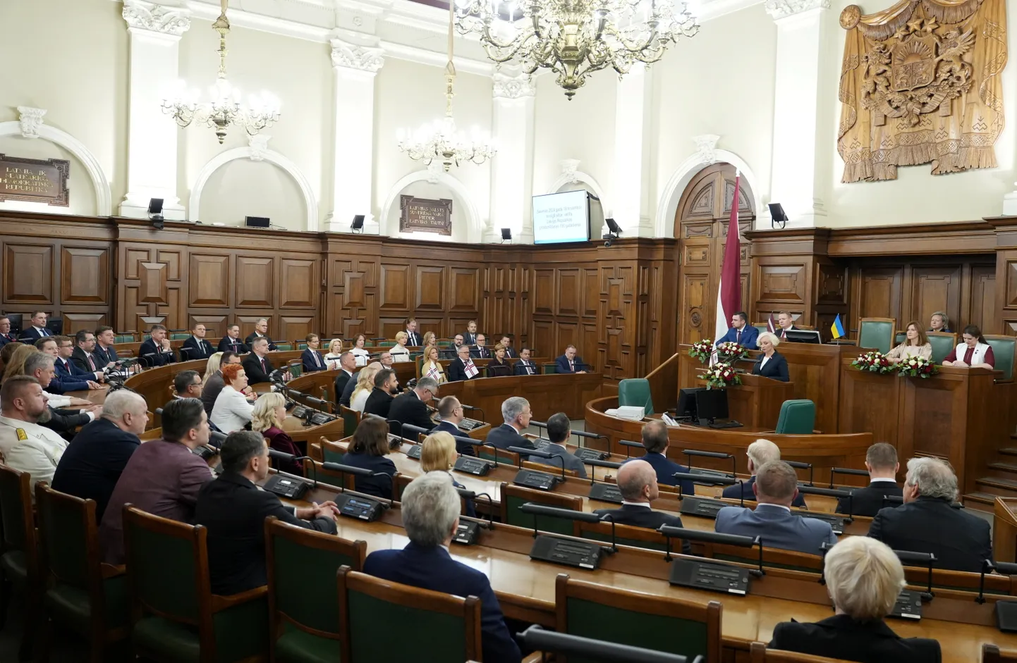 Läti parlament. Foto on illustreeriv.