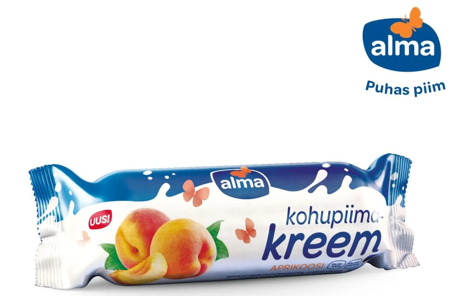 Aprikoosidega kohupiimakreem.
