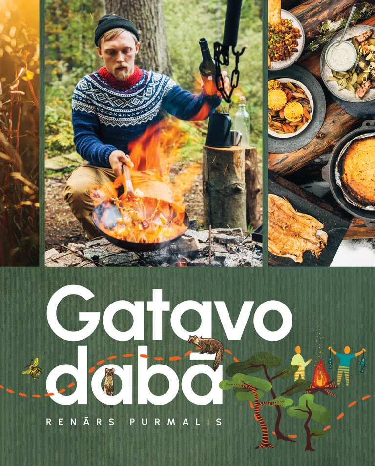 Renāra Purmaļa "Gatavo dabā" grāmatas vāks