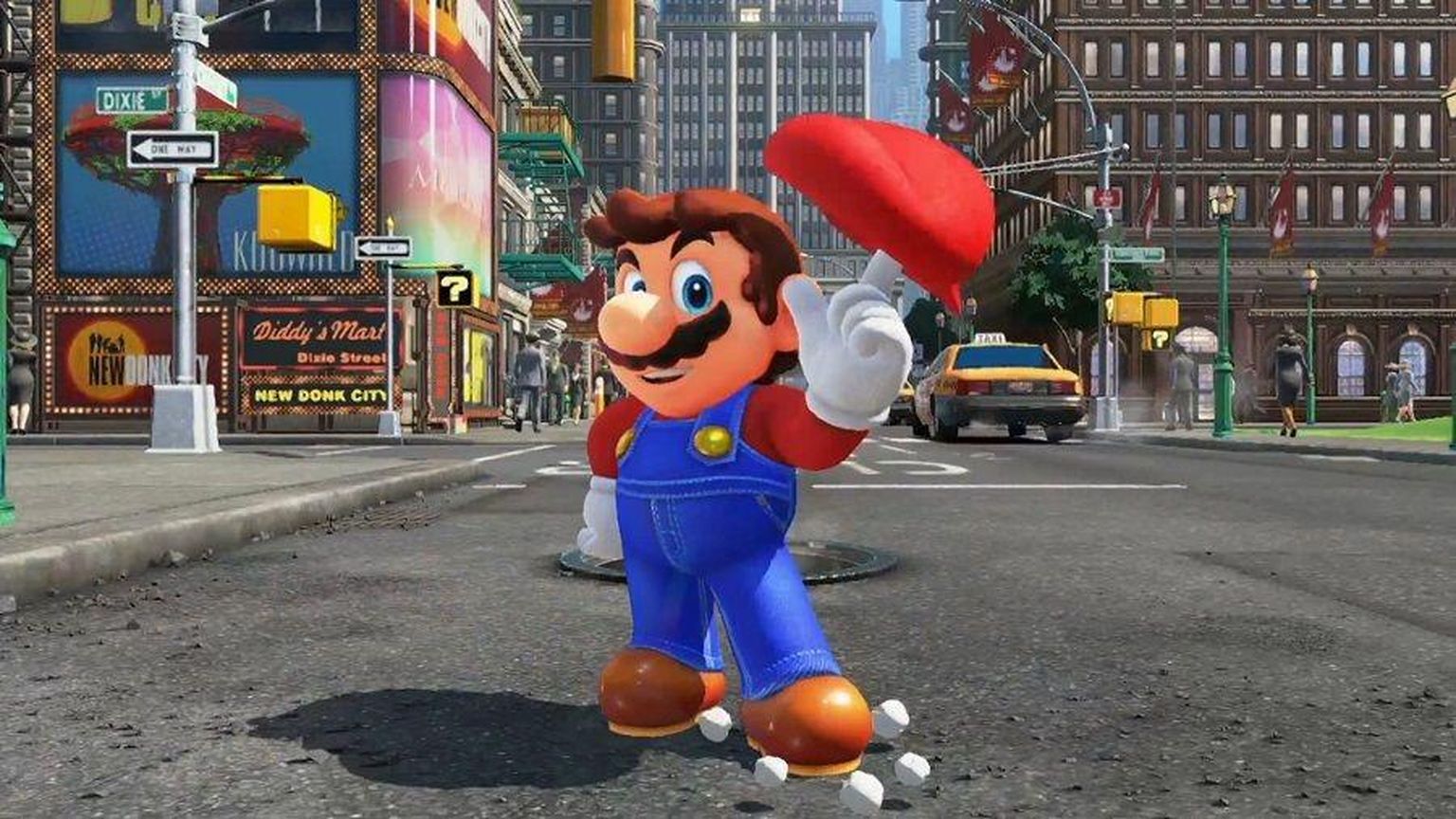 Nintendo Switchi peal 2017. aastal ilmunud «Super Mario Odyssey».
