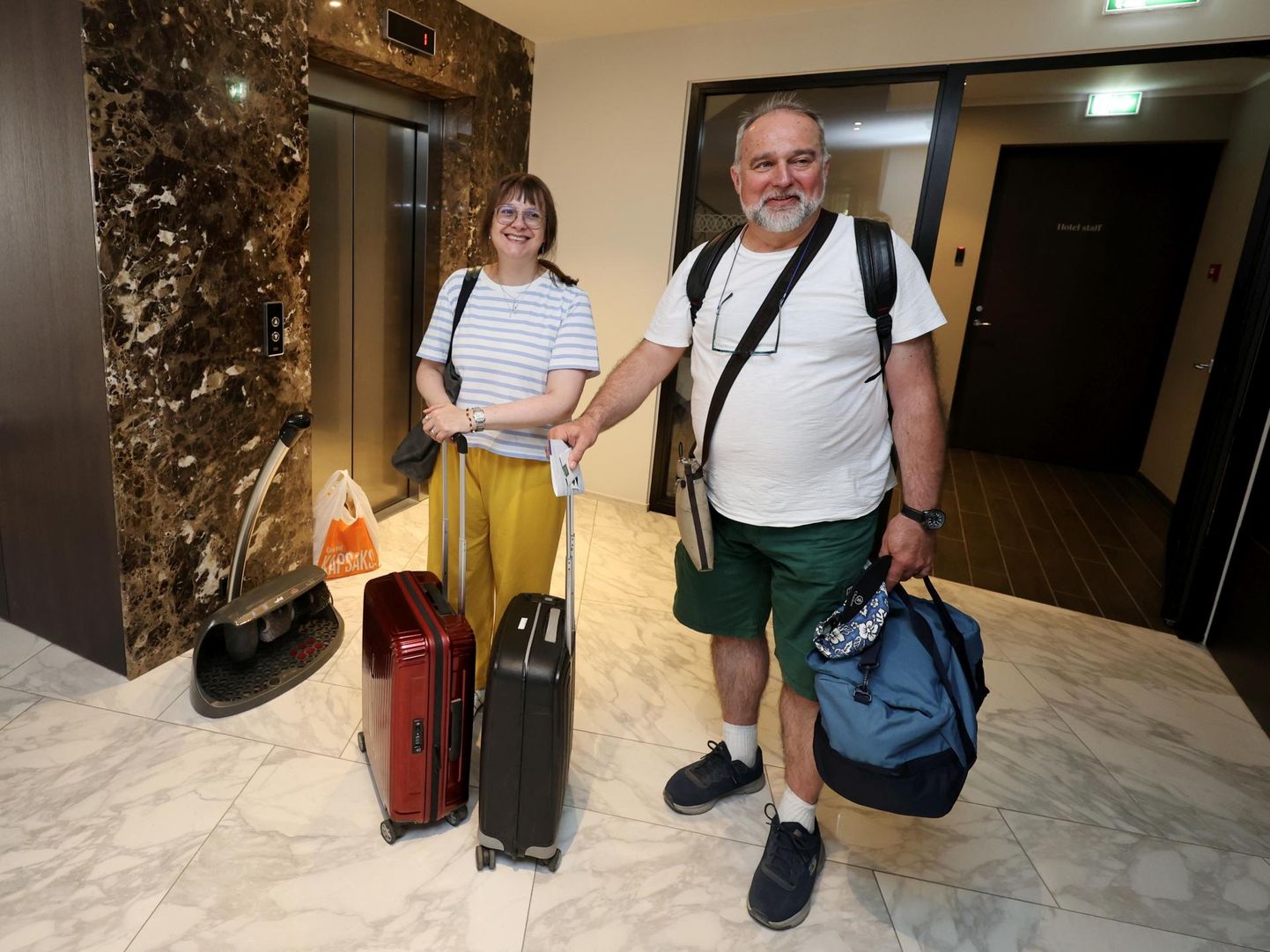 Itaaliast Triestest pärit Paolo Bonivento ja Valentina Cosciani on ringreisil Balti riikides. Tartus peatuvad nad Lydia hotellis.