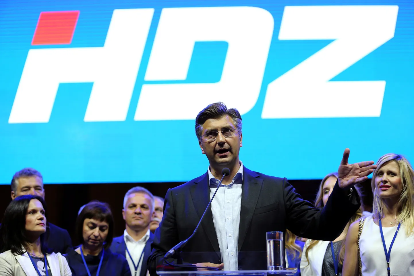 Konservatiivse Horvaatia Demokraatliku Liidu(HDZ)president Andrej Plenkovic.