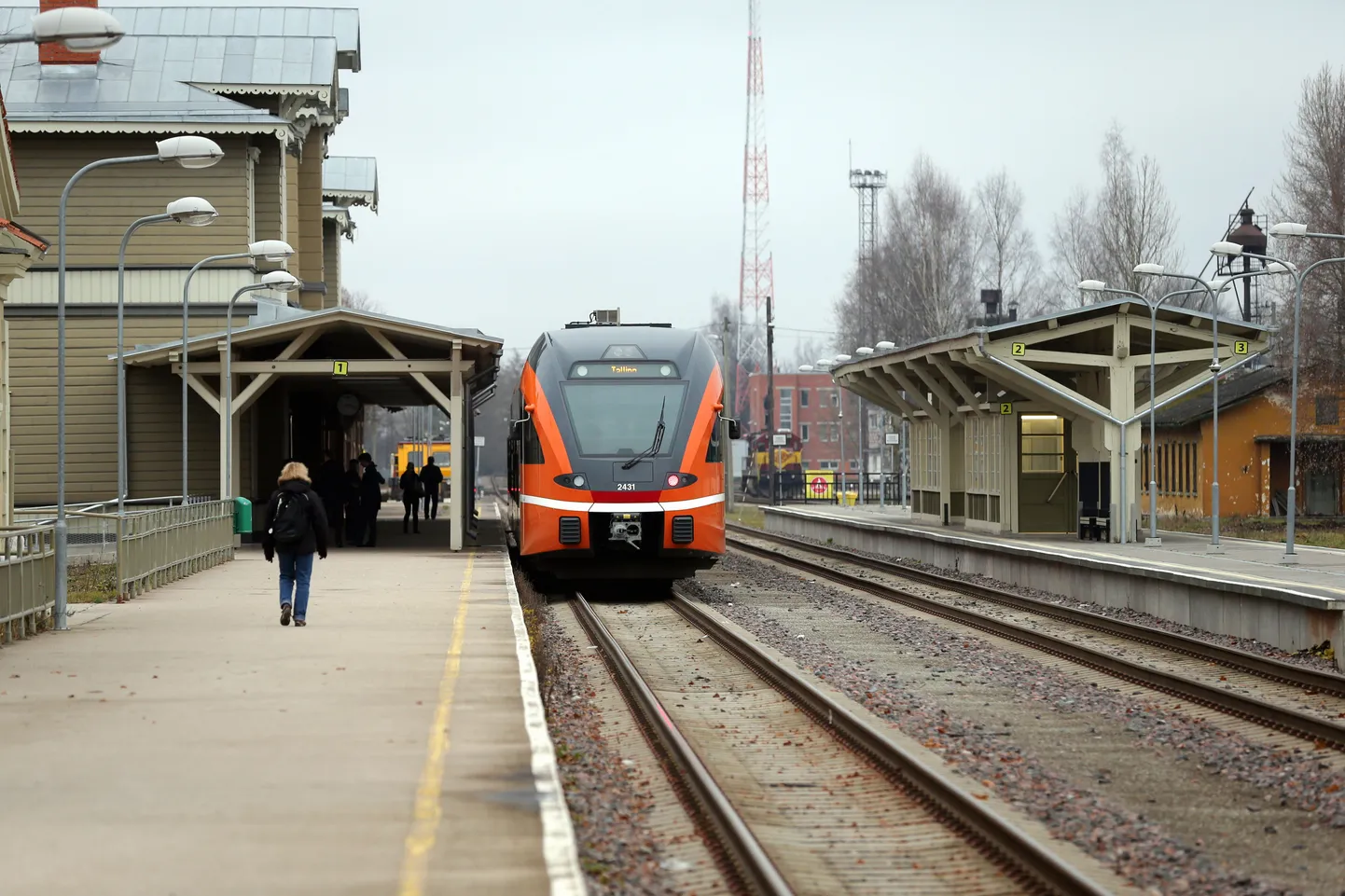 Tartu-Tallinn rong Tartu vaksalis.