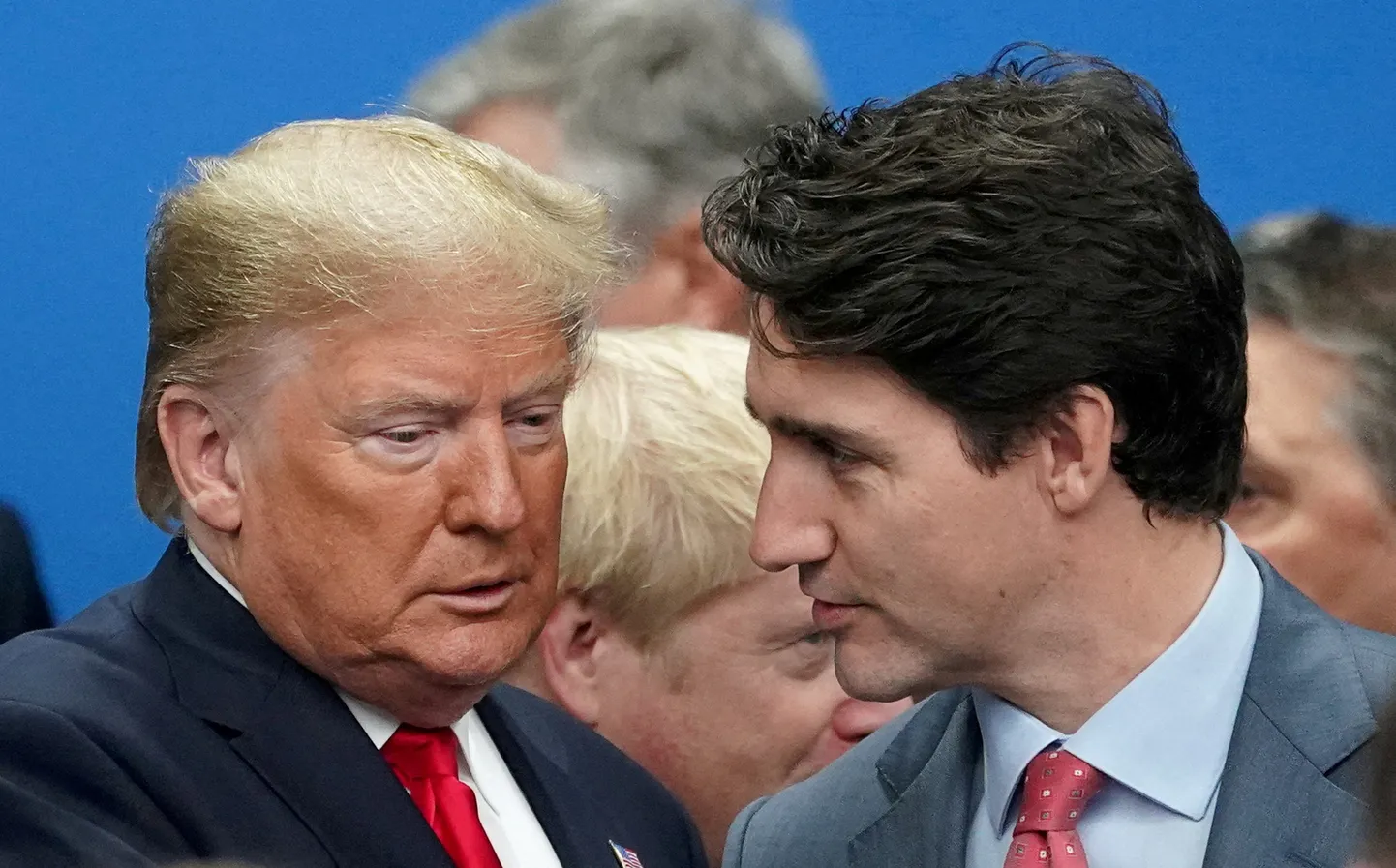 USA president Donald Trump ja Kanada peaminister Justin Trudeau NATO tippkohtumisel Watfordis. 4. detsember 2019.