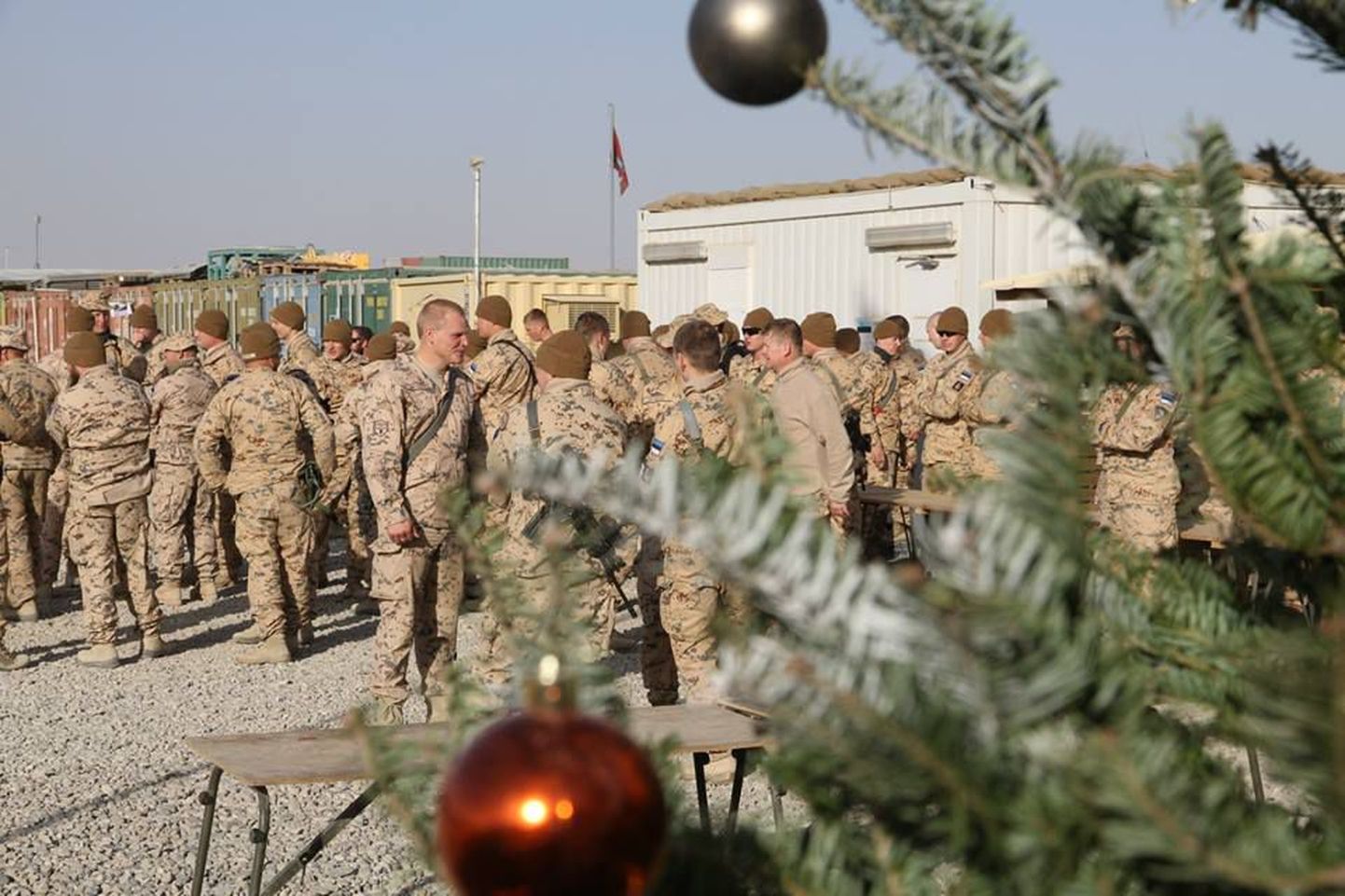 Eesti jalaväekompanii ESTCOY-17 jõulude ajal Afganistanis.