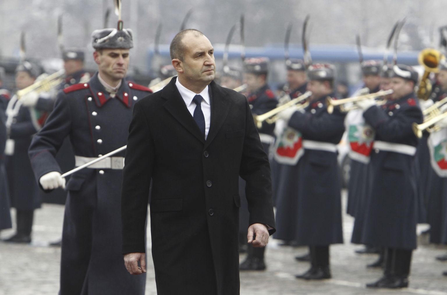 Bulgaaria president Rumen Radev ametissevannutamise tseremoonial.