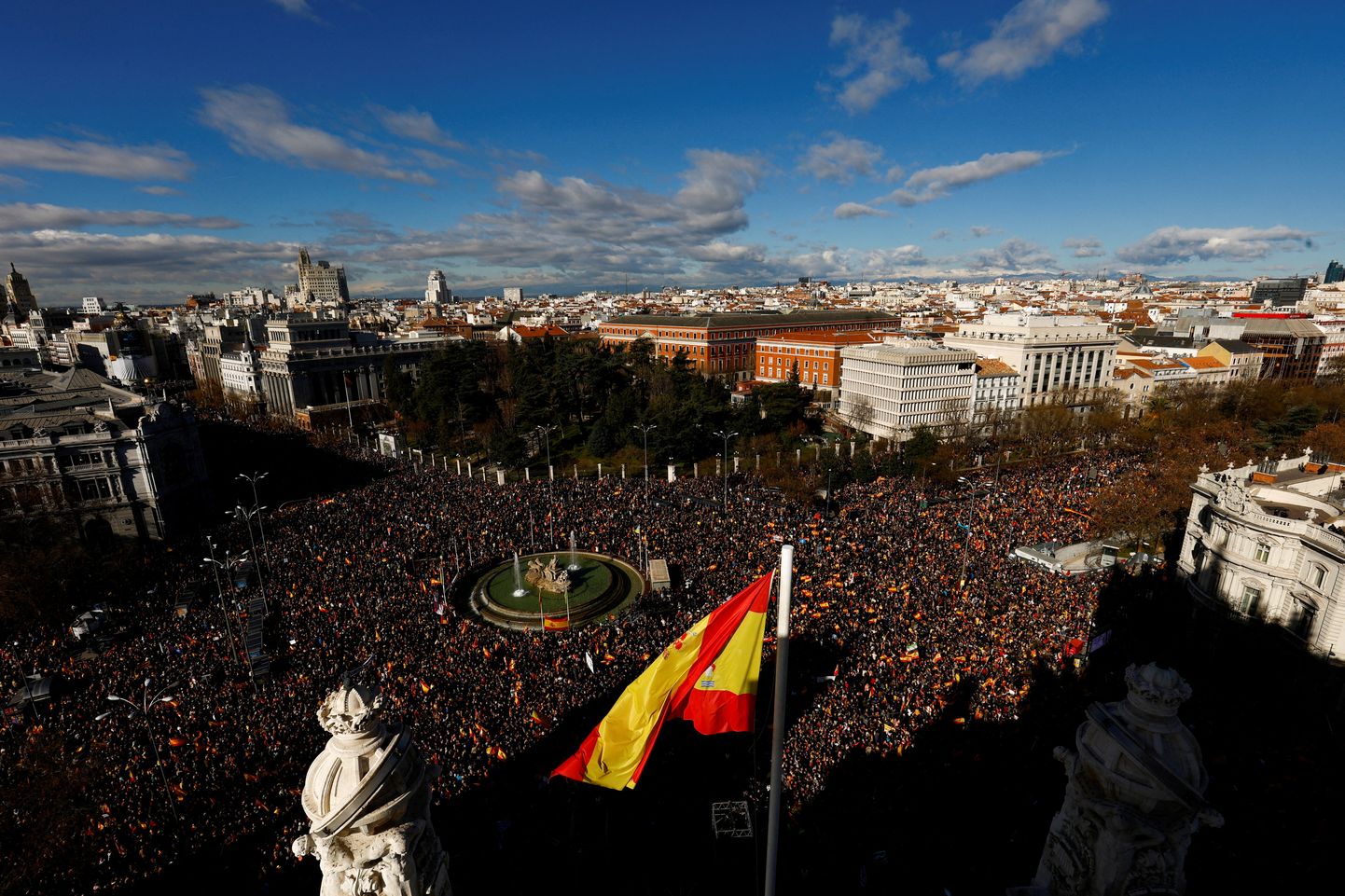 Протесты в Мадриде.