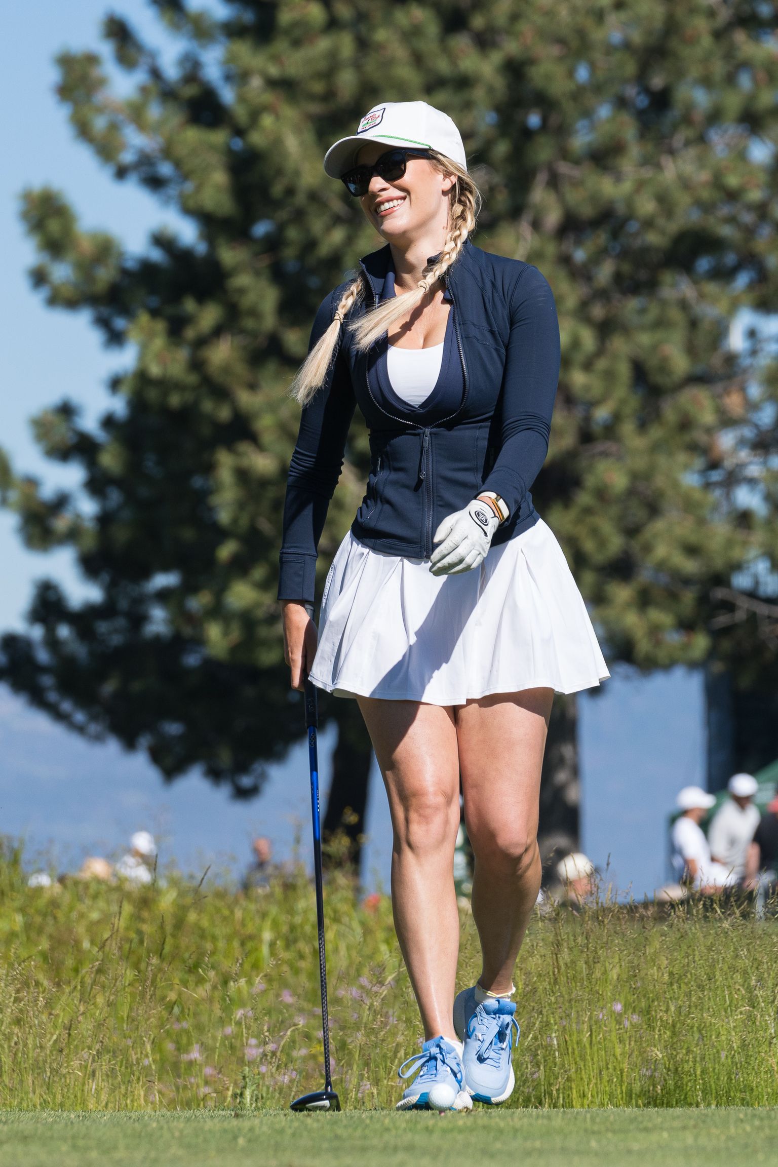 USA golfar Paige Spiranac 8. juulil 2022 Nevadas Stateline'is Edgewood Tahoe golfiväljakul võistlemas