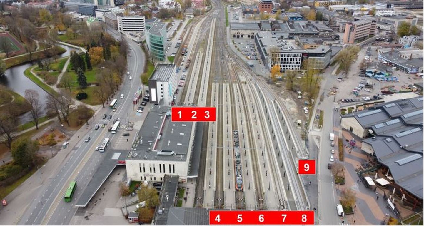 Järgmisest nädalast nummerdatakse Tallinna Balti jaama raudteeharud ringi.