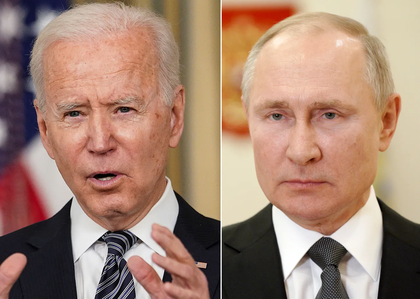 ASV prezidents Džo Baidens, Krievijas prezidents Vladimirs Putins