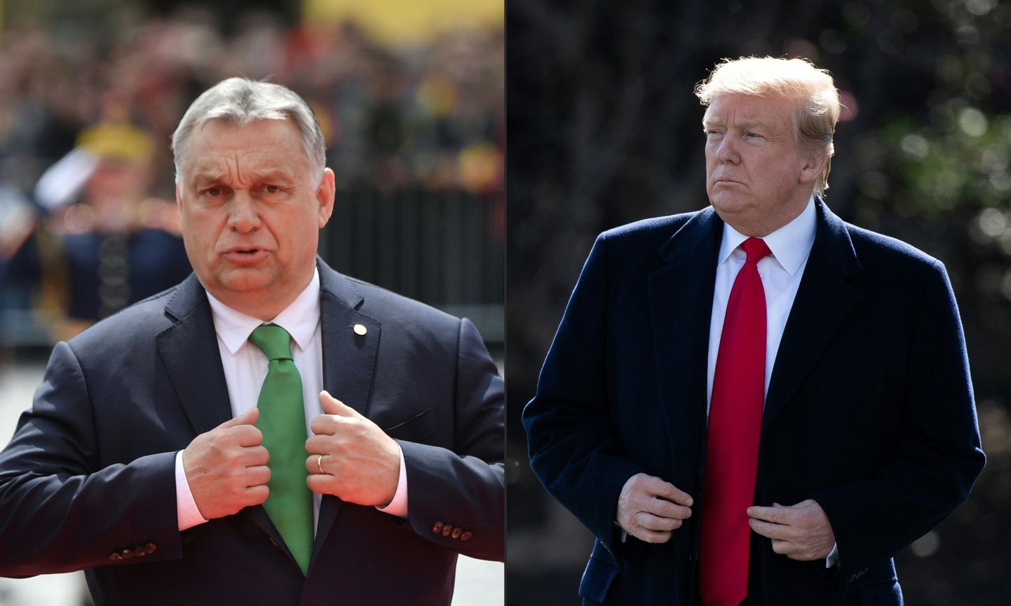 USA president Donald Trump võõrustab esmaspäeval Valges Majas Ungari peaministrit Viktor Orbánit (vasakul).
