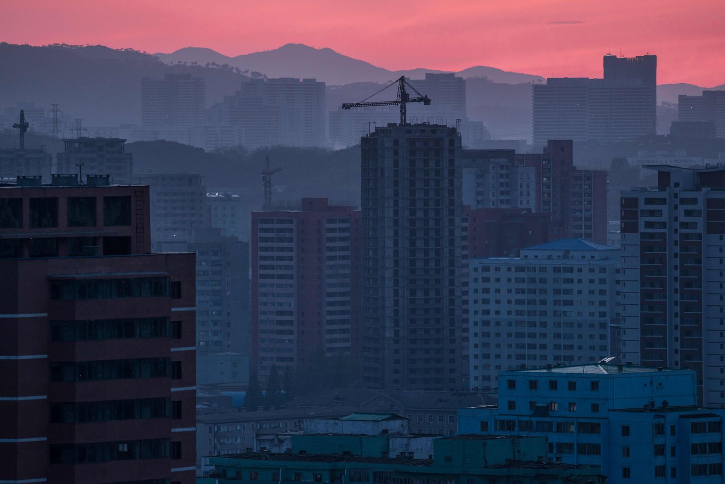 Vaade Põhja-Korea pealinnale.