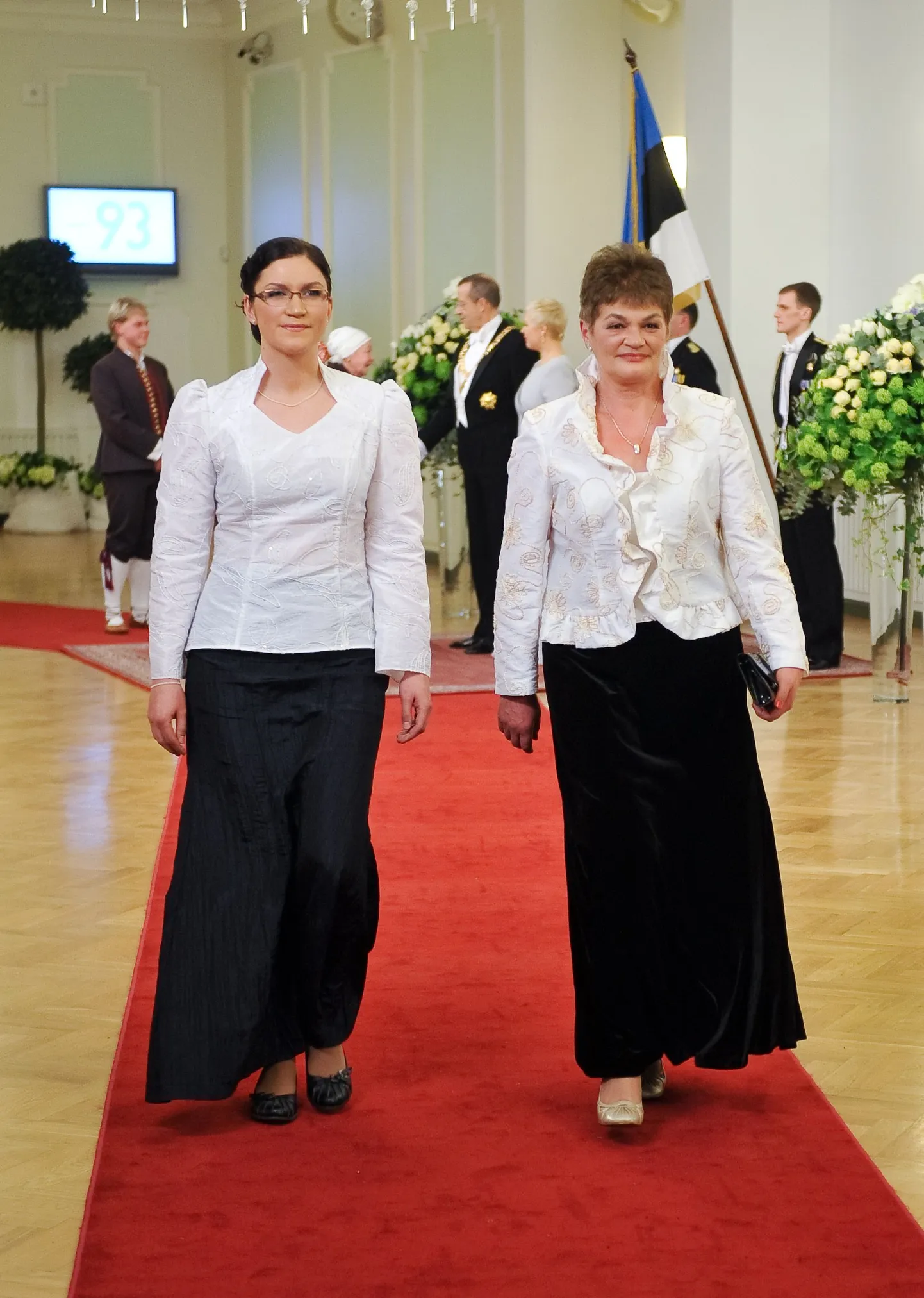 Auli Lõoke presidendi vastuvõtul, pildil paremal.