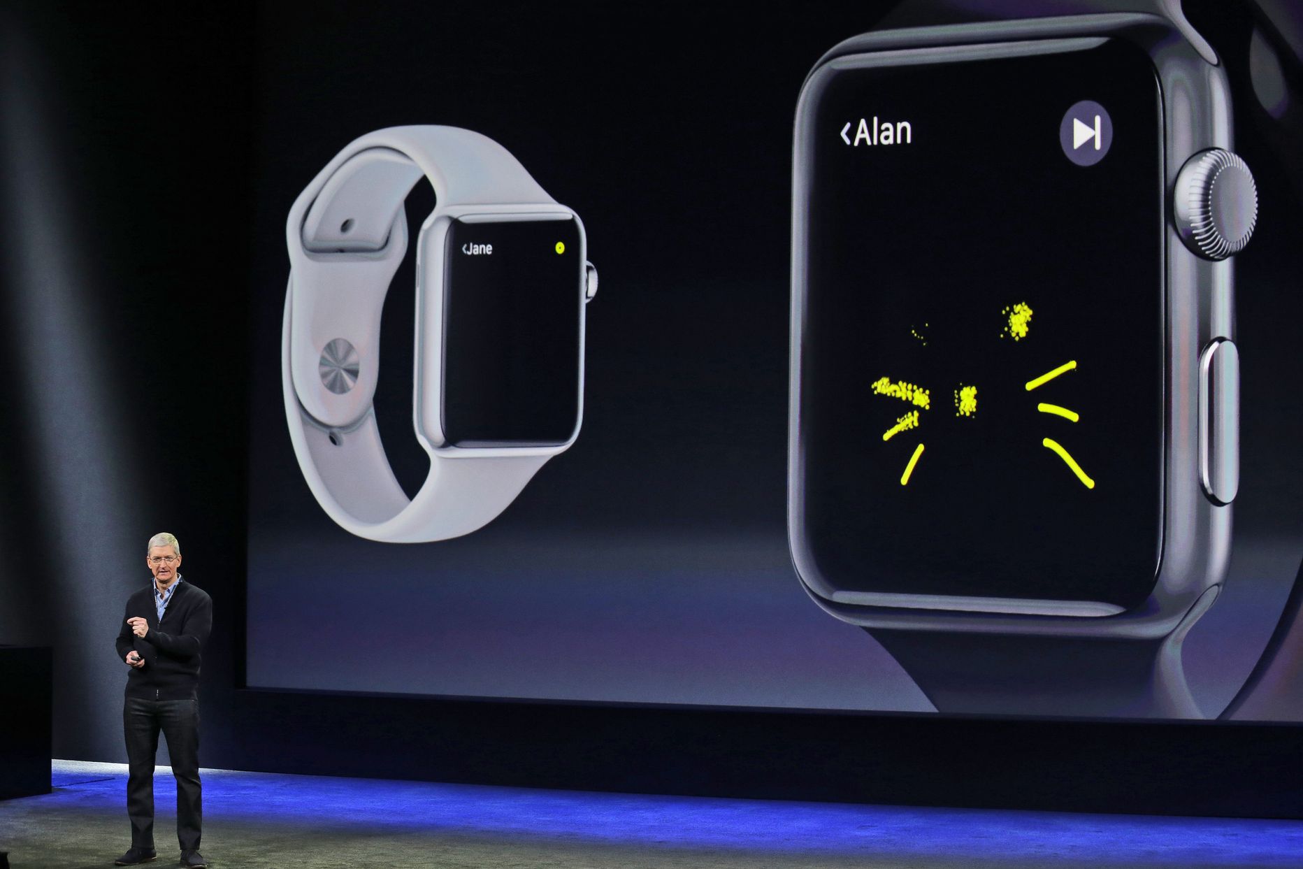 Apple'i tegevjuht Tim Cook tutvustas Apple Watchi funktsioone 9. märtsil.
