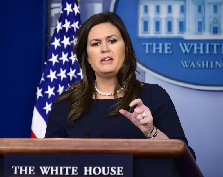 Valge Maja pressiesindaja Sarah Sanders 11. märtsil 2019 pressikonverentsil
