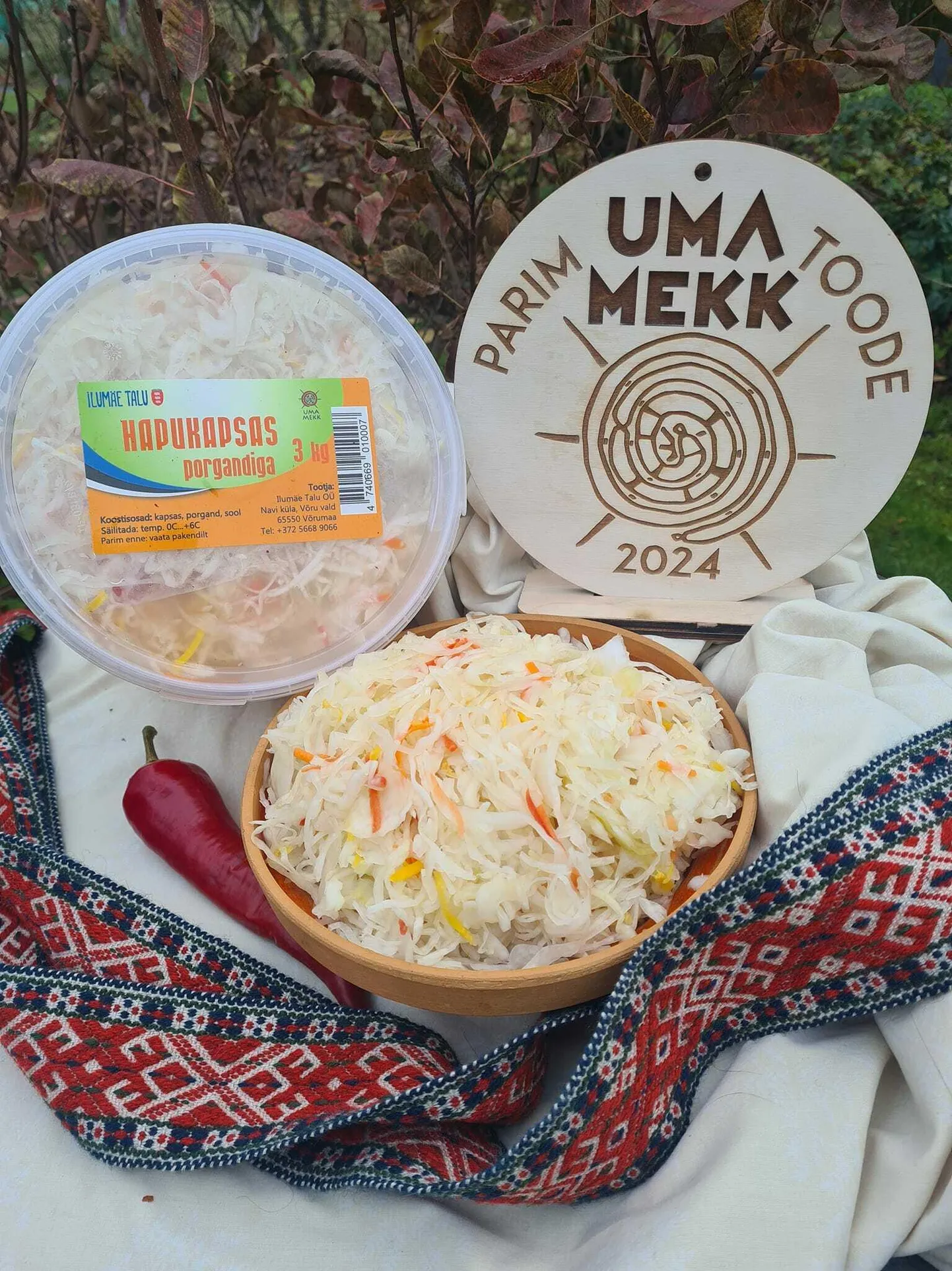 Parimaks tooteks kuulutati Ilumäe talu hapukapsas.