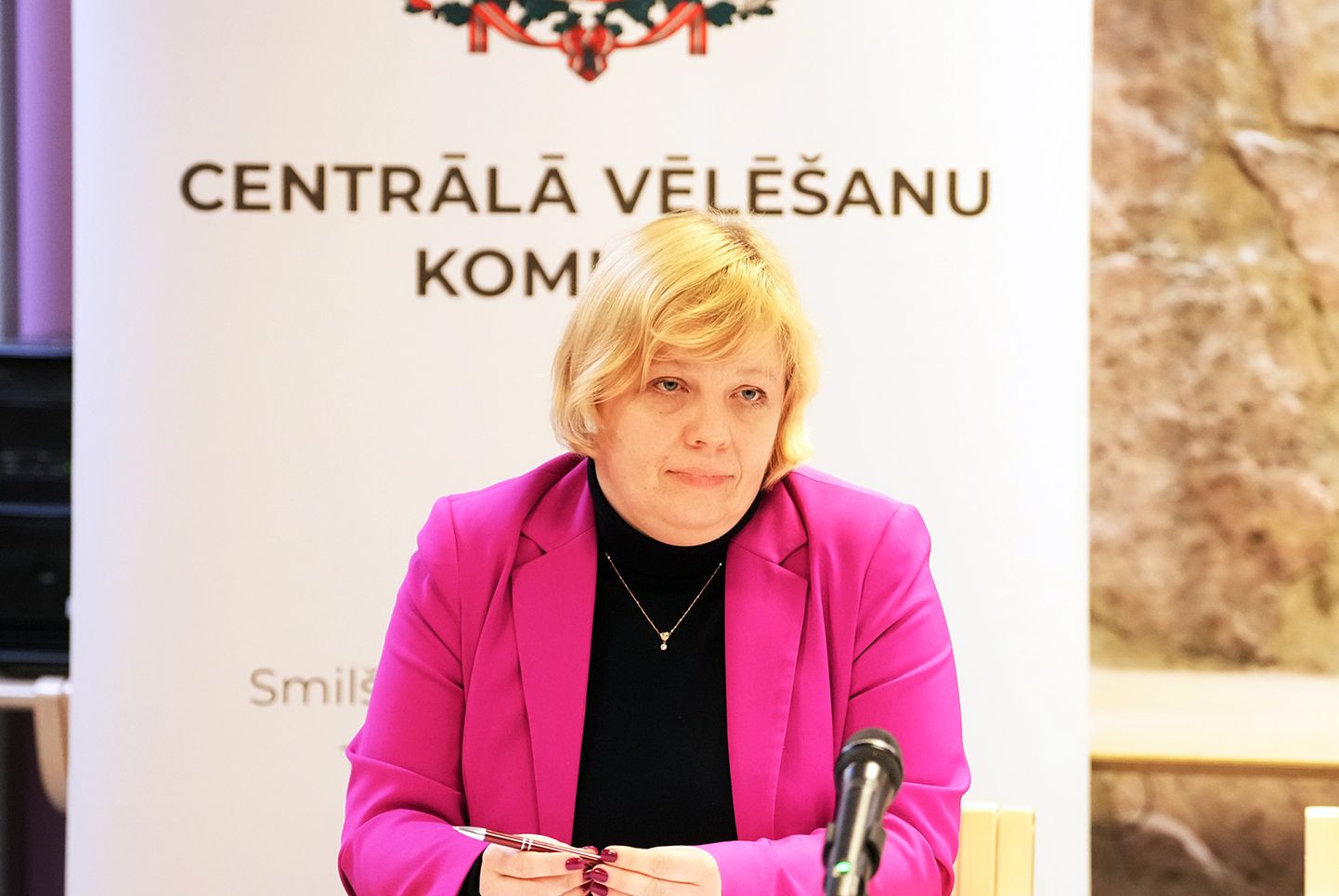 Bijusī Centrālās vēlēšanu komisijas priekšsēdētāja Kristīne Bērziņa.