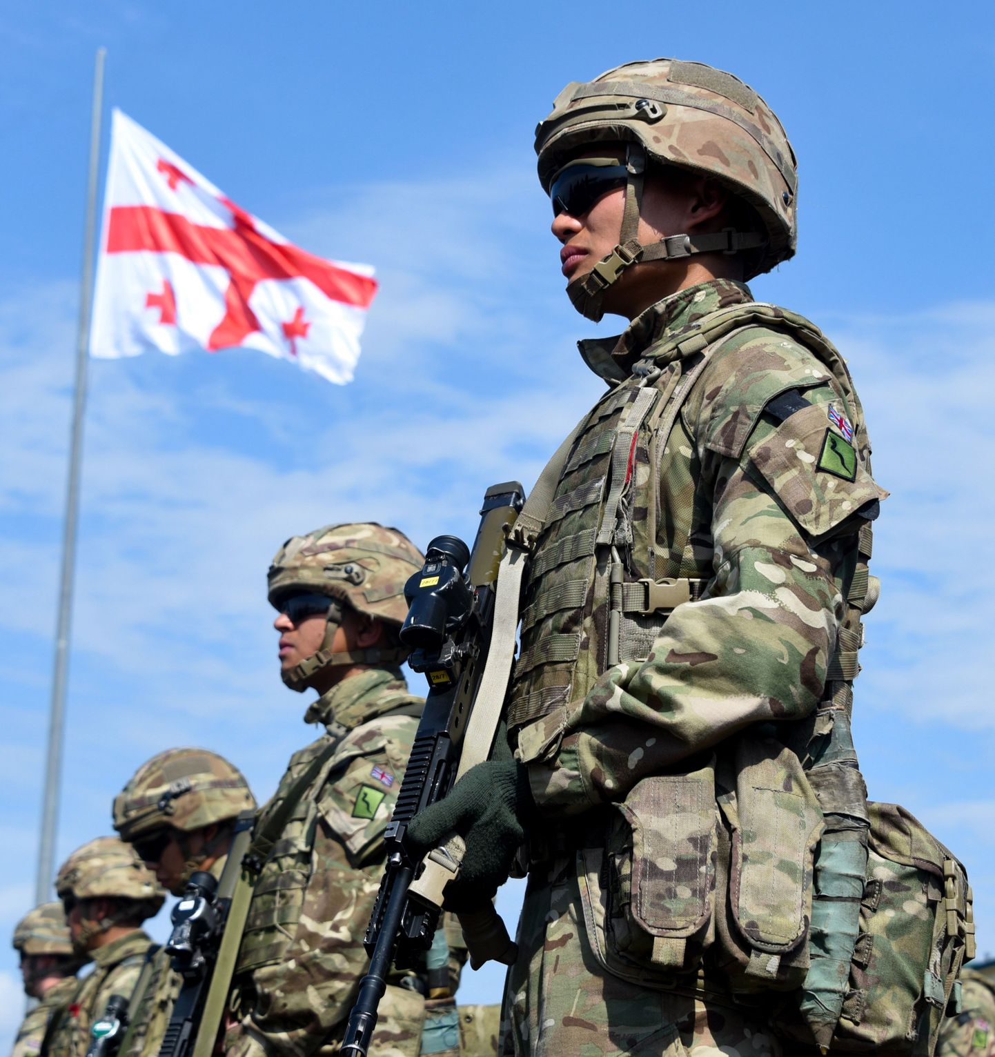 Britu karavīri militārajās mācībās Gruzijā. 7.septembris, 2020