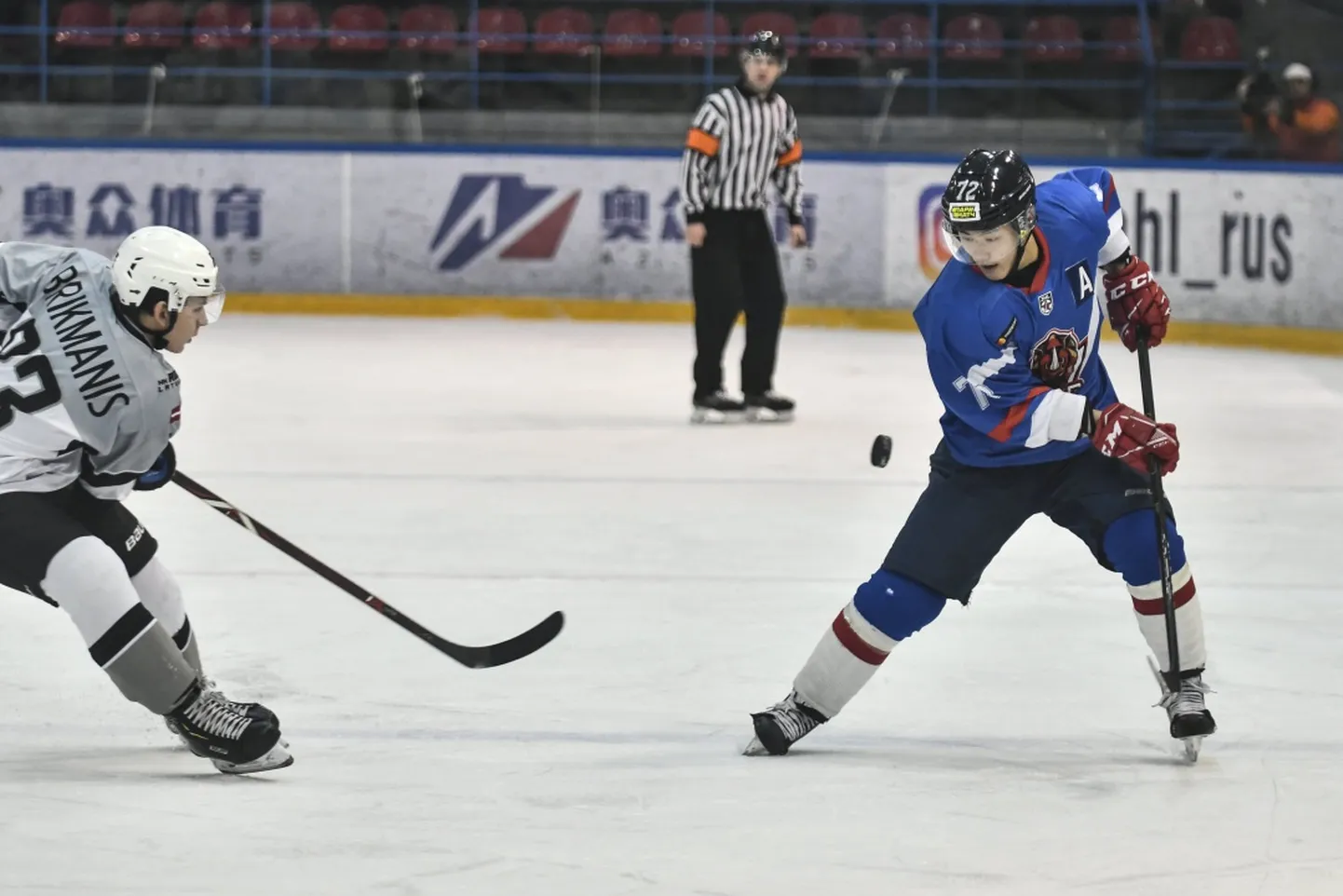 "ORG-Junior" spēlē pret hokeja klubu "Rīga".