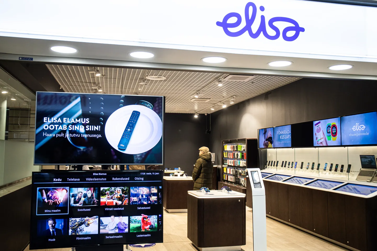 Elisa esindus Viru keskuses.