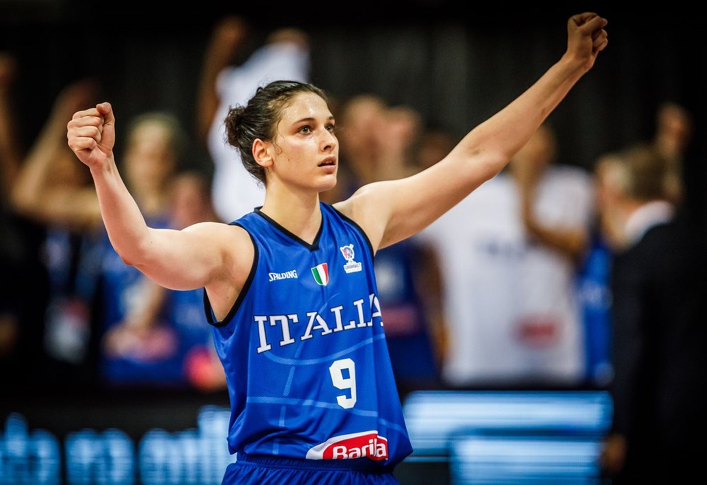 Itālijas sieviešu basketbola izlases spēlētāja Sesīlija Zandalasīni.