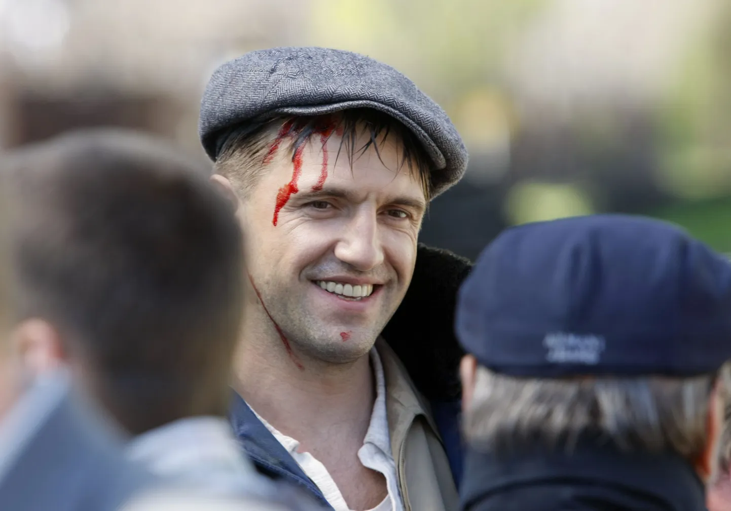 Владимир Вдовиченков на съемках фильма Константина Худякова "Однажды в России".