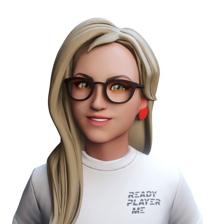 Elen Tukk töötab eelmisel aastal 56 miljonit dollarit kaasanud avatariplatvorm Ready Player Me personalijuhina. Pildil Eleni enda avatar.