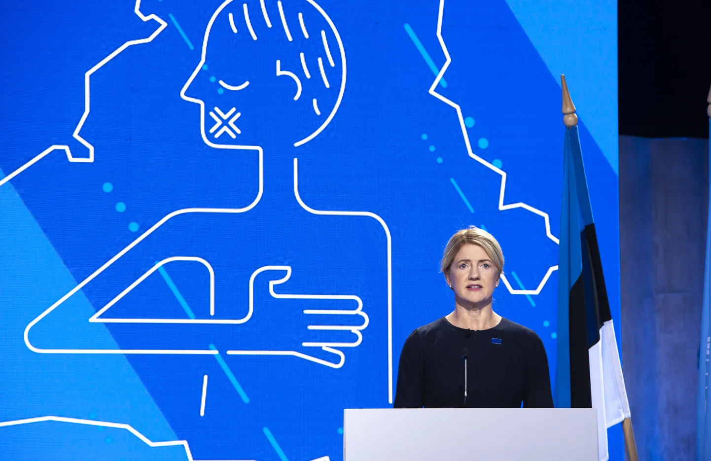 Välisminister Eva-Maria Liimets ÜRO Julgeolekunõukogu istungil.