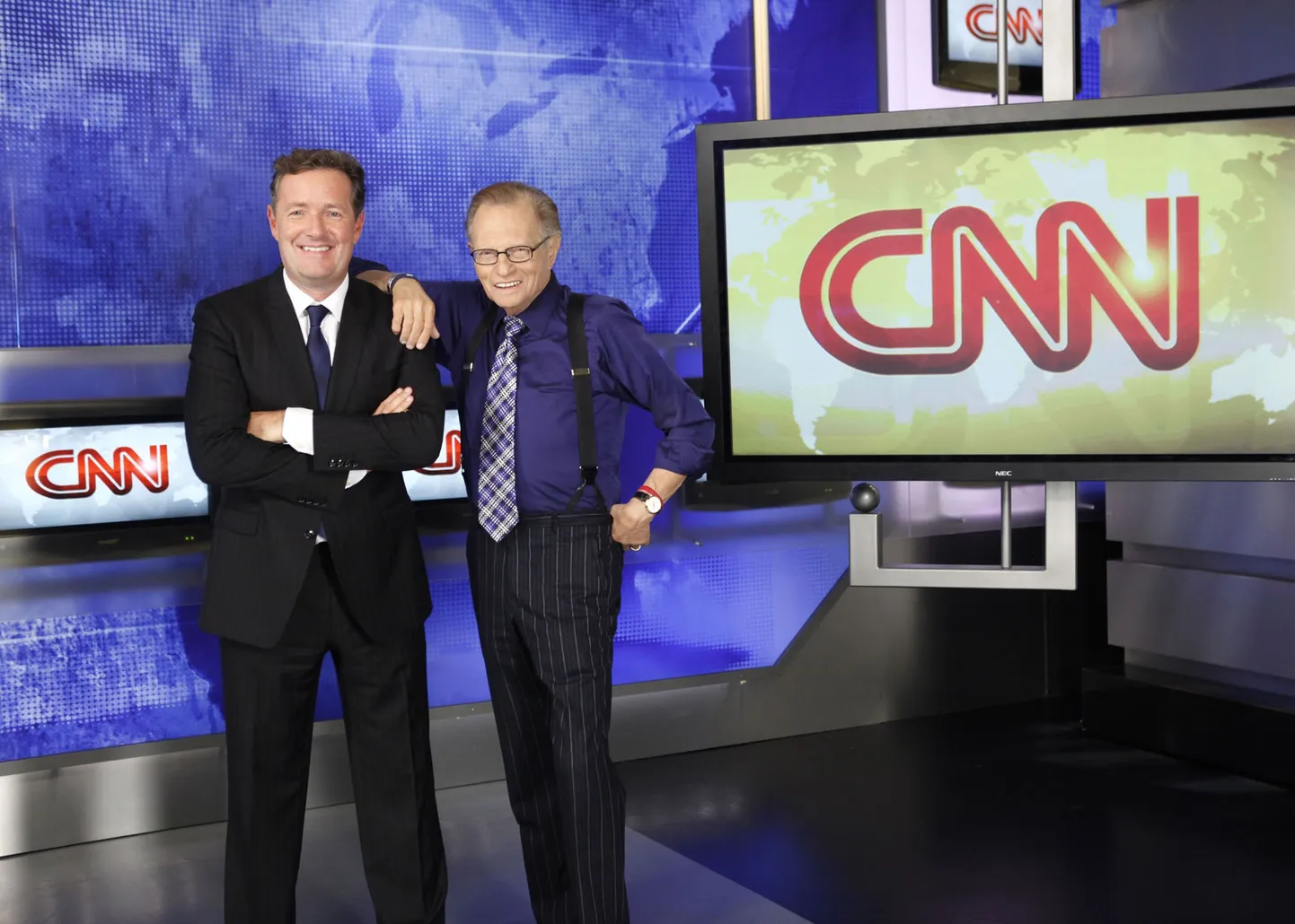 Larry King koos oma mantlipärija Piers Morganiga