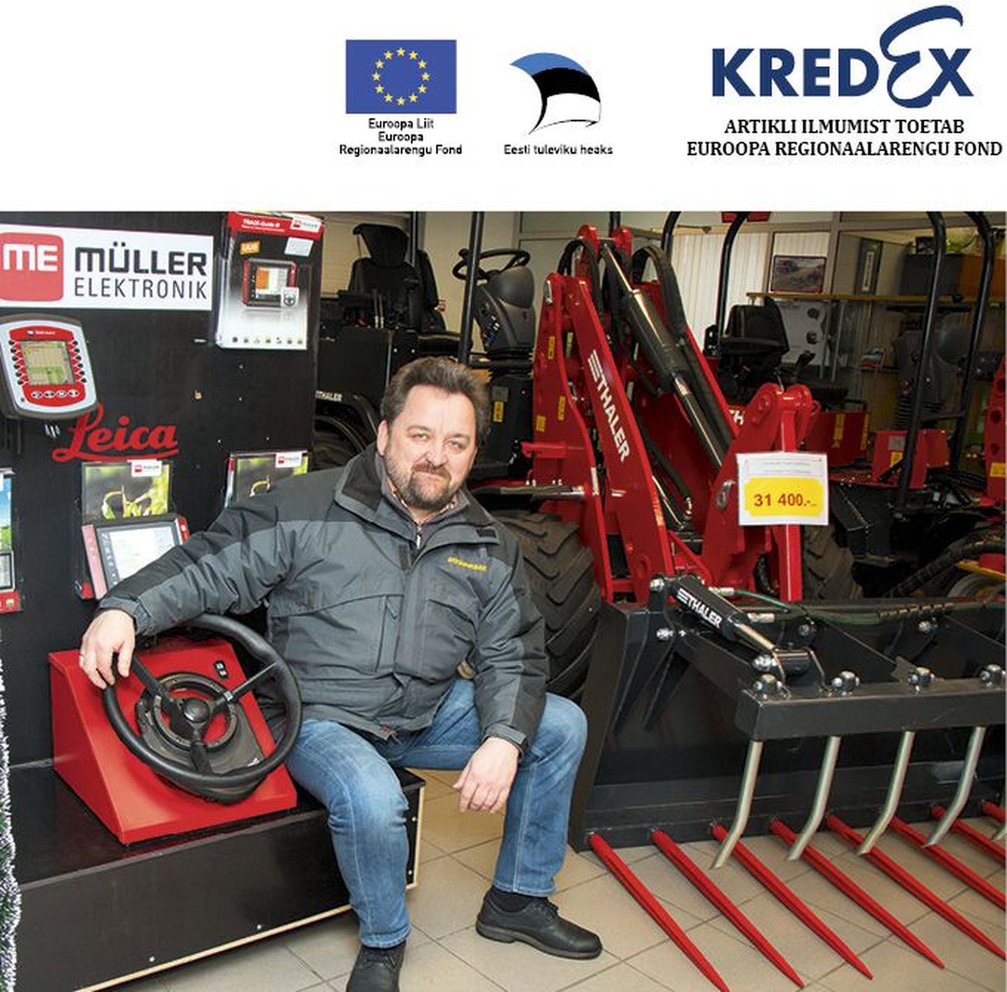 Agroproff OÜ juht Raudo Raja kinnitab, et kui vähegi võimalust on, ostab Eesti põllumees kõrgtehnoloogiaga varustatud põllutöömasinaid.